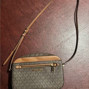 Michael Kors Brown Crossbody Bag with Signature Style